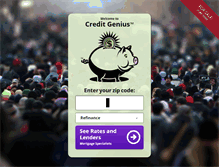 Tablet Screenshot of creditgenius.com